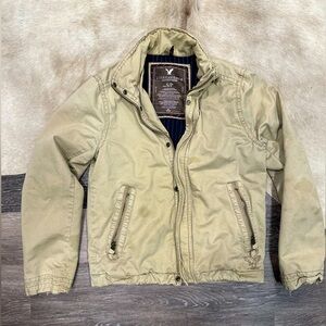 American Eagle Work Jacket Small Lined Shop Chore Vintage Detroit Chore Distress